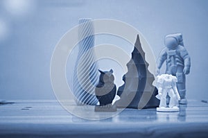 Model printed on 3d printer. Progressive modern additive technology