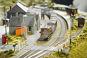 Model railway station