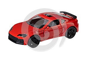 Model of a red sports car