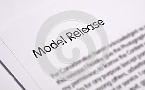 Model release document