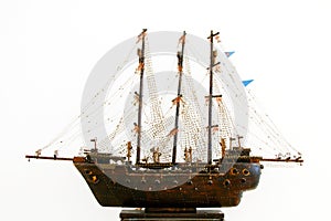 Model of sailing ship