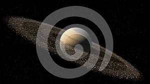 Model of Saturn like planet photo