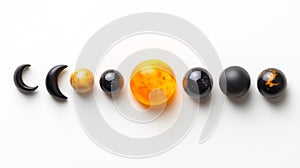 Cosmic Solar System Model with Planets and Moons