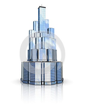 Model of a skyscraper