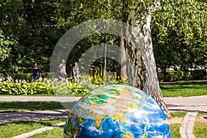 Model of the solar system in Sokolniki Park