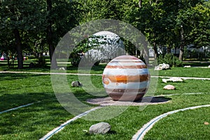 Model of the solar system in Sokolniki Park