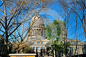 Model of the Space shuttle and Capital building