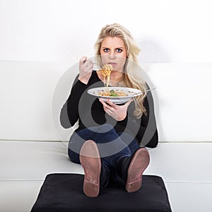 Model with spagetti