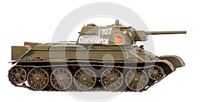 Model of T-34 tank