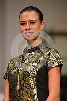 Model walks the runway at the ClubWear fashion show