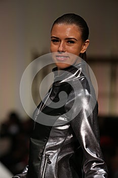 Model walks the runway at the ClubWear fashion show