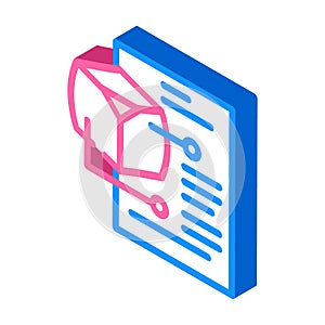 modeling data science isometric icon vector illustration
