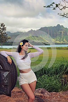 Modeling in Oahu photo