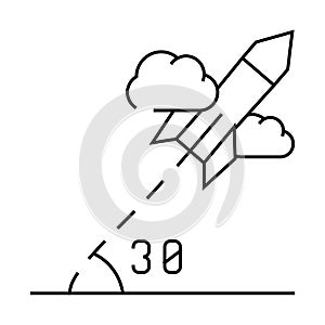 modeling self study line icon vector illustration