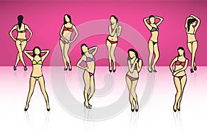 models illustration