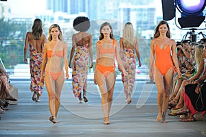 Models walk the runway for Acacia Resort 2019 during Paraiso Fashion Fair
