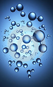 Models of water molecules - 3D