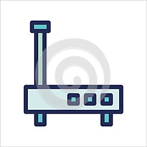 Modem router icon or logo illustrator
