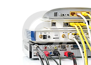 Modem router network hub