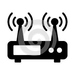 Modem thin linet vector icon