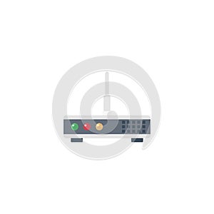 Modem vector flat colour icon