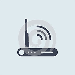 Modem vector icon, wifi router symbol. Modern, simple flat vector illustration for web site or mobile app