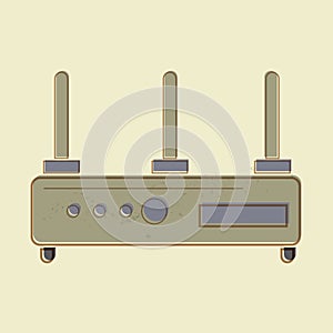 modem. Vector illustration decorative design