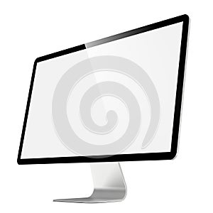 Modern 4k Widescreen Lcd Monitor. photo