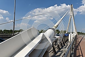 Modern abstract architecture of the bridge.
