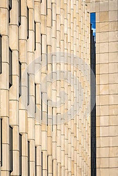 Modern abstract architecture building facade