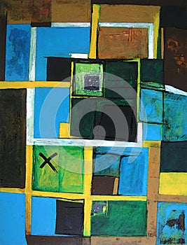 Modern Abstract Art - Original Artwork photo