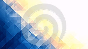 Abstract Geometric Blue Yellow Gradient Background