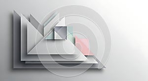 Modern Abstract Geometric Layers Background