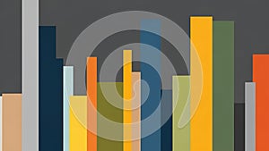 Abstract Colorful Vertical Bars Background