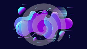 Modern abstract background.fluid shapes