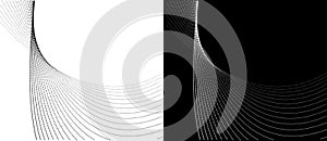 Modern abstract background. Halftone dots as design element. Black shape on a white background and the same white shape on the