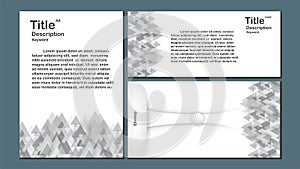 Modern abstract background with polygon and circle shape. Template design in gray tone for business presentation, cover design, c