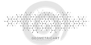 Modern abstract background with triangle and hexagon shapes. Triangular geometric texture for header, web banner