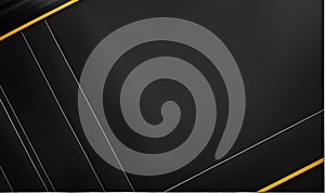 modern abstract black yellow lines design