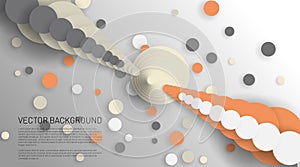 Modern abstract circle vector background. The overlapping and simple circle design concept. Vector illustrations for wallpapers,