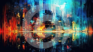 modern abstract city background