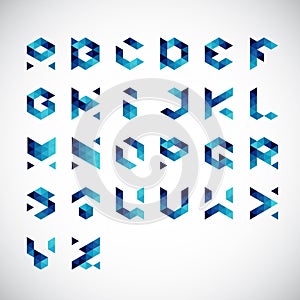 Modern Abstract Colorful Alphabet