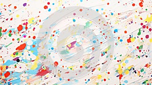 Modern abstract colorful paint splash original wall art