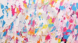 Modern abstract colourful paint splash wall art