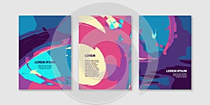 Modern abstract Cover Design set. Cover Design template for the presentation, brochure, catalog, poster, book, magazine etc.