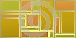 Modern Abstract geametric composition over bright color.