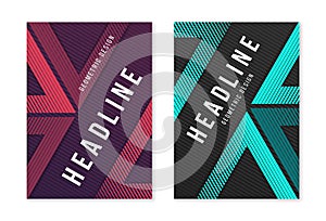 Modern abstract geometric a4 size cover designs for brochure mag