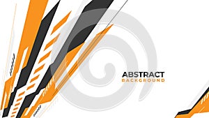 Modern abstract geometric background design with grey orange and white color