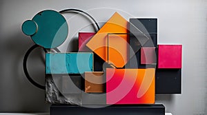 Modern abstract geometric composition