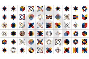 Modern Abstract Geometric Design Elements Set